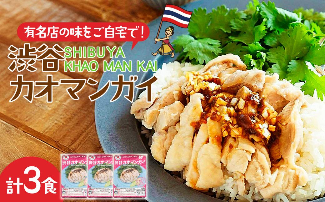 渋谷カオマンガイ 弁当パッケージ 3食入り | カオマンガイ 蒸し鶏 鶏肉 タイ料理 タイ屋台 弁当 ピリ辛 本格的 定番 ご自宅用 冷凍食品 冷凍 DineVita Group株式会社 埼玉県 所沢市