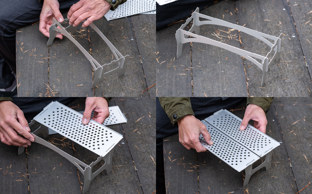 組立式小型アルミテーブル SOLOW TABLE SILVER 三ヶ島製作所  MKS | テーブル 組み立て式 小型 軽量 A4サイズ 持ち運び アウトドア キャンプ ピクニック お花見 BBQ ハイキング 運動会 頑丈 アルミ おすすめ 人気 埼玉県 所沢市