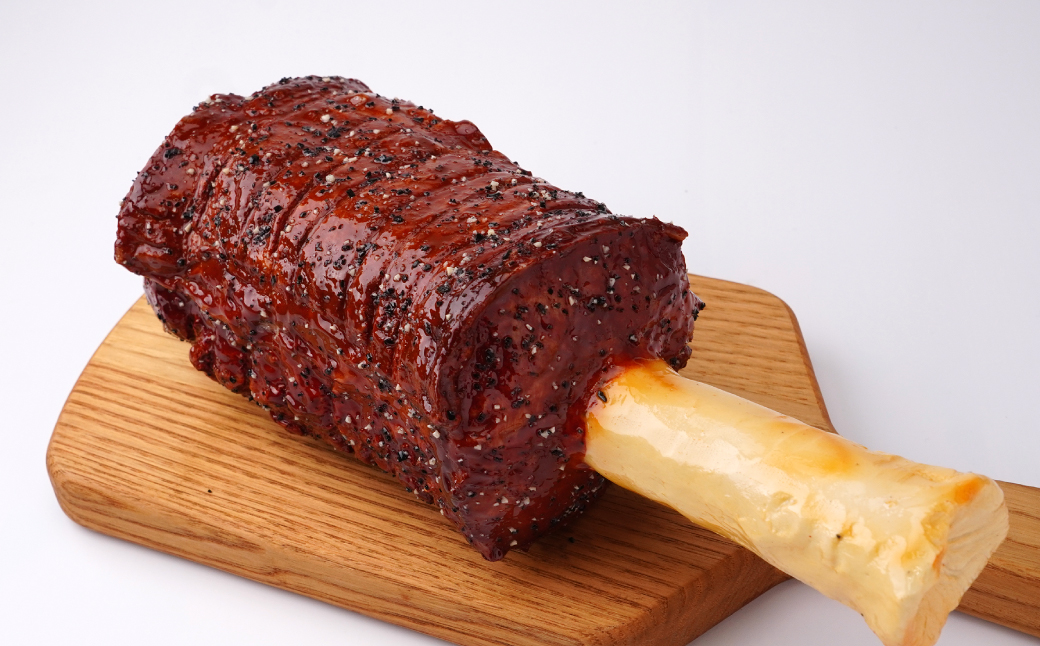 食品サンプル 原始人のマンモス肉 (ペッパー) | 食品サンプル マンモス肉 インテリア 飾り 置物 お肉 骨付き アート 贈答 贈り物 お土産 プレゼント おすすめ 人気 FAKE FOOD HATANAKA 畑中 埼玉県 所沢市