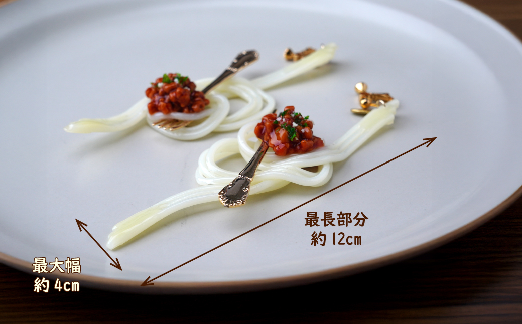 食品サンプル 飾り結びみたいなボロネーゼのピアス | ピアス イヤリング 食品サンプル アクセサリー パスタ スパゲティ スパゲッティ ボロネーゼ アート 贈答 贈り物 お土産 プレゼント おすすめ 人気 FAKE FOOD HATANAKA 畑中 埼玉県 所沢市