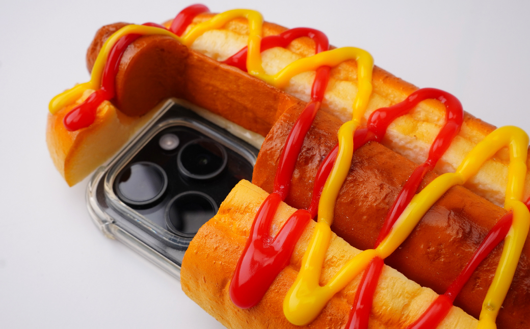 é£åãµã³ãã« ãããããã°ã®ã¹ããã±ãŒã¹ | é£åãµã³ãã« ãããããã° ã¹ããã±ãŒã¹ ã±ãŒã¹ ã¢ãŒã èŽç èŽãç© ãåç£ ãã¬ãŒã³ã ãããã äººæ° FAKE FOOD HATANAKA çäž åŒçç ææ²¢åž