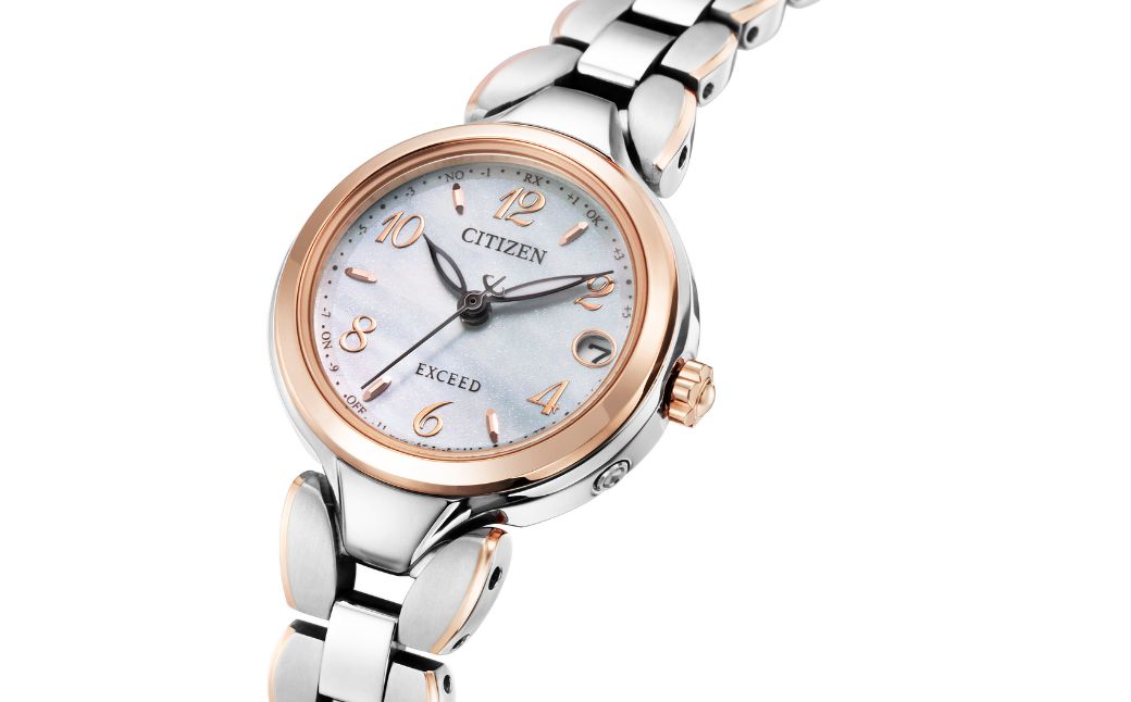 CITIZEN EXCEED Ladies ES9474-59W | シチズン citizen エクシード 腕時計 時計 正規品 レディース ビジネス スーツ カジュアル フォーマル 贈答 贈答用 ギフト プレゼント 母の日 国内製造 国産 電波 ソーラー エコドライブ サファイアガラス チタニウム スーパーチタニウム 5気圧防水 防水 埼玉県 所沢市