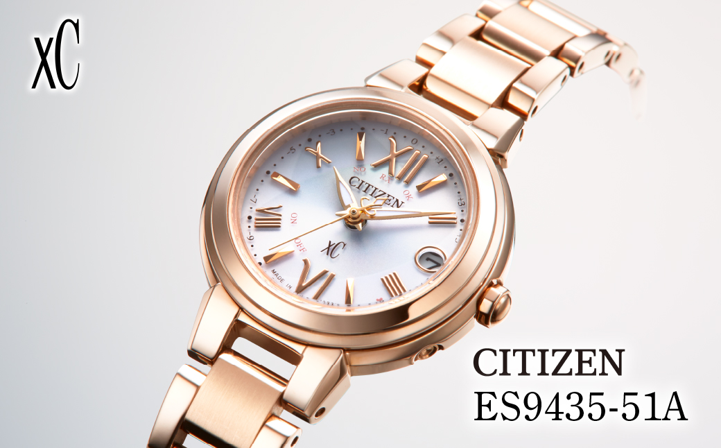 CITIZEN xC basic collection ES9435-51A | シチズン citizen クロスシー 腕時計 時計 正規品 レディース ビジネス スーツ カジュアル フォーマル 贈答 贈答用 ギフト プレゼント 母の日 国内製造 国産 電波 ソーラー エコドライブ サファイアガラス ステンレス 10気圧防水 防水 埼玉県 所沢市