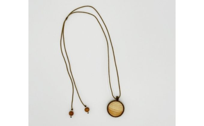 西川材ペンダント(ラウンド) 　 HNNP001