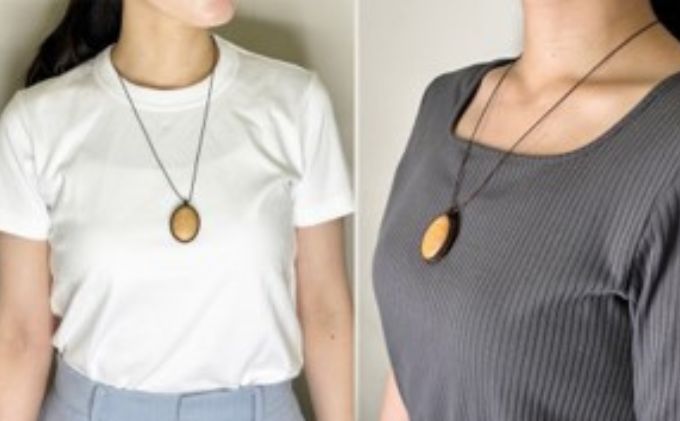 西川材ペンダント(オーバル)[52210900] ファッション アクセサリー 小物 首元 装飾 普段使い お出かけ おしゃれ ナチュラル ヒノキ使用 木製 オリジナルペンダント 