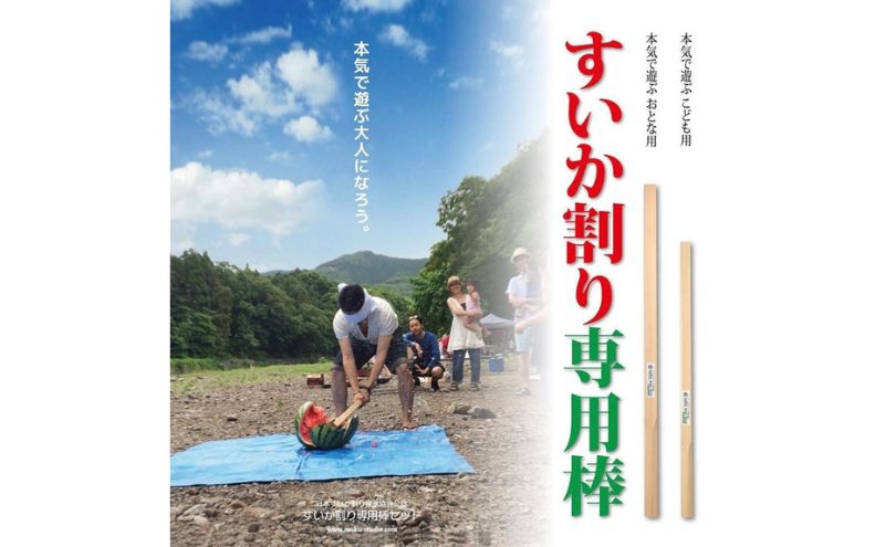 日本すいか割り推進協会公認「すいか割り専用棒（子ども用）」 [52210977]