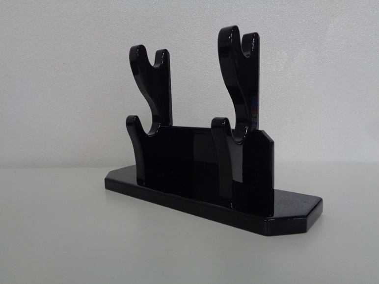 創業80余年 森泉人形の太刀二本飾り 黒[52210989]