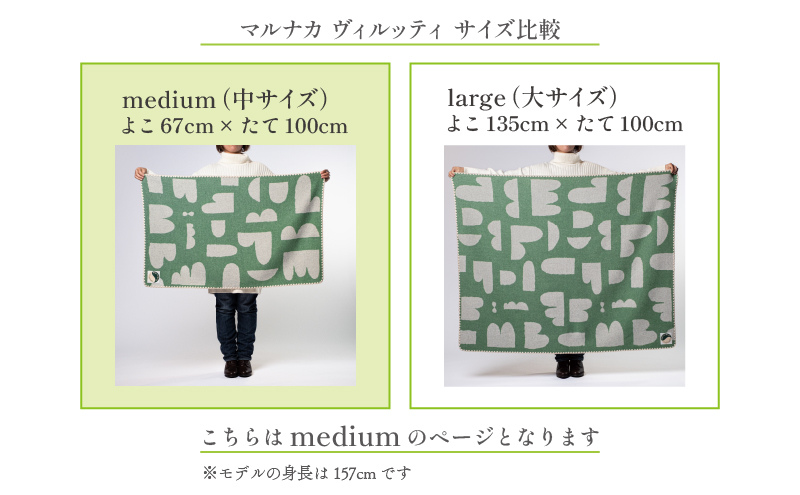 マルナカヴィルッティ　ヴオリ柄　ミディアムサイズ　２枚セット（グリーン）[52211046]