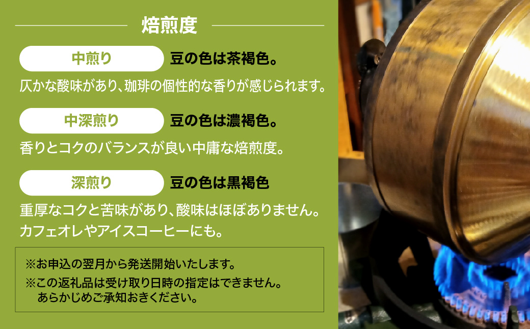 【定期便】【豆のまま】やまびより珈琲【珈琲豆100g 2袋×3か月分】 飲み比べ 2種類  HNNAF008