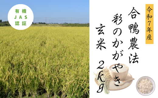 合鴨農法　彩のかがやき玄米2kg