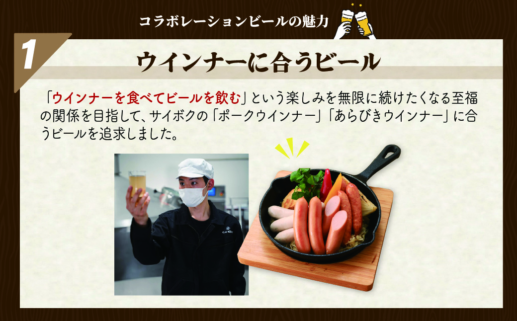 SAIBOKU×COEDO コラボレーションビールセット (プレミアム)【熨斗希望】 | サイボク コエドビール ビール クラフトビール 地ビール ギフト 内祝い 結婚祝い お返し 贈答品 お取り寄せグルメ ウインナー 豚肉 お酒 おつまみ 詰め合わせ 埼玉県 東松山市