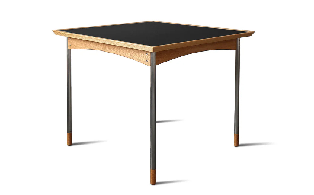 家具 スクエアテーブル 組立式 900×900×H710(mm) / Black | 机 テーブル ダイニングテーブル 四角テーブル 木製 食卓 リビング インテリア 日本製 2人用 オーク モダン アンティーク ビンテージ おしゃれ 黒 ブラック BELLBET 埼玉県 東松山市