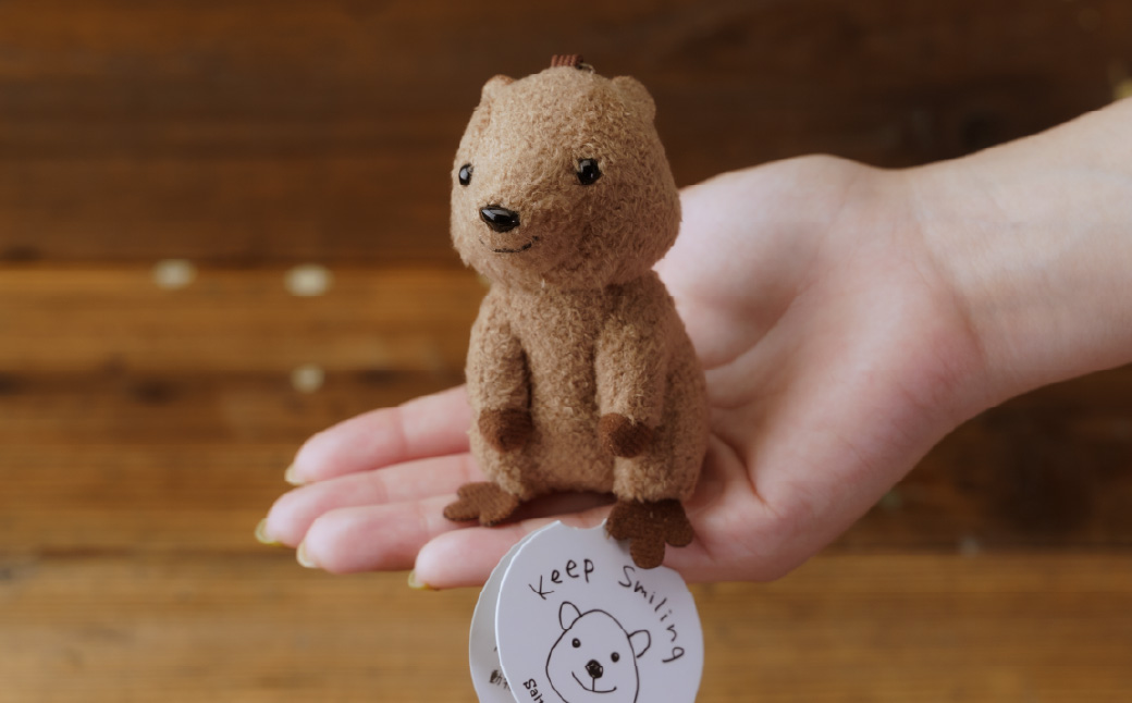 クオッカぬいぐるみ＆ストラップセット | ぬいぐるみ キーホルダー ストラップ クオッカ こども動物自然公園 プレゼント オリジナル グッズ ホビー 動物 かわいい クオッカグッズ 埼玉県こども自然動物公園 埼玉県 東松山市