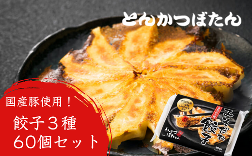 東松山名物　みそだれ餃子・贅沢餃子セット  60個【 餃子 ギョウザ 3種 詰め合わせ 惣菜 東松山 】