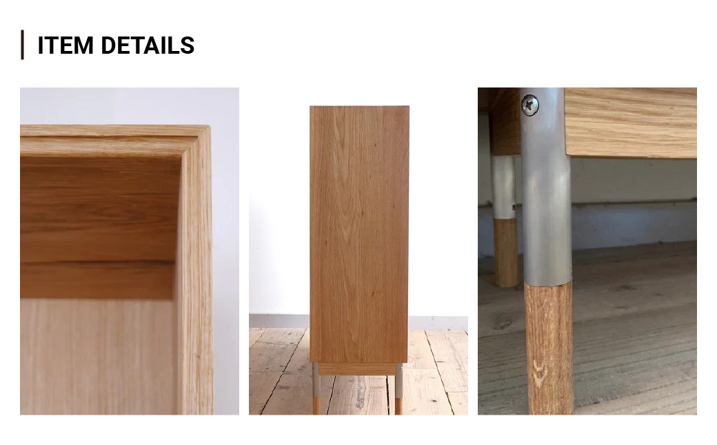 本棚 ブックシェルフ 組立式 W900×D300×H970(mm) / Oak | 家具 ラック 木製 子供部屋 収納棚 棚 インテリア 日本製 オーク モダン アンティーク ビンテージ おしゃれ 木目 BELLBET 埼玉県 東松山市