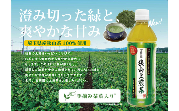 No.332 狭山上煎茶 500ml ペットボトル