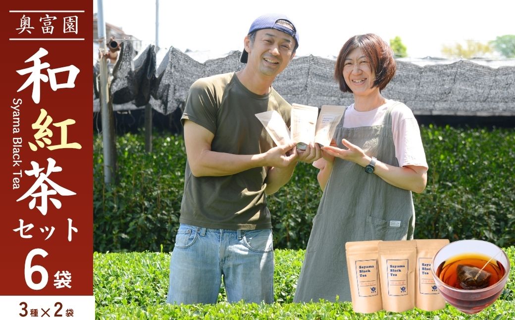 和紅茶 3種×2袋 あんず紅茶 アールグレイ 狭山紅茶 | 和紅茶 紅茶 ティーバッグ 狭山茶 お茶 茶 ティー tea 国産 あんず アールグレイ ギフト プレゼント 贈り物 贈答 奥富園 埼玉県 狭山市