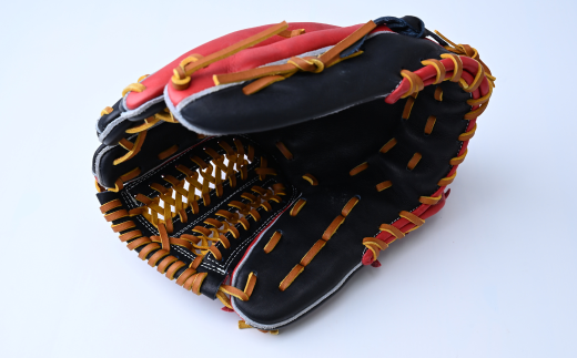 【紺×赤】一富士 軟式グラブ 内野手オールラウンド用 カラーグラブ | 野球 内野手 グラブ オールラウンド 軟式 スポーツ 職人 一富士 野球グローブ 池北工房 埼玉県 上尾市