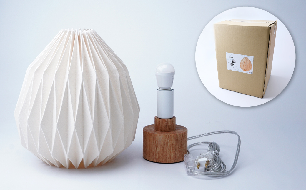 折紙あかり − 雫 − | テーブルスタンド フロアライト 和紙 和紙照明 間接照明 照明 ライト インテリア 折紙 ヤマサ製作所 ギフト 贈り物 おしゃれ モダン 和室 寝室 和風照明 上尾市 埼玉県