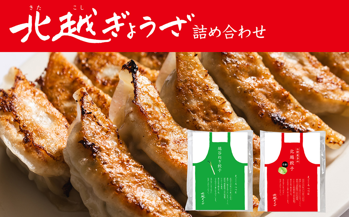 北越ぎょうざ詰め合わせ（中） ／ 餃子 ギョウザ ギョーザ 北越ぎょうざ お野菜多めぎょうざ 越谷ねぎぎょうざ 中華惣菜 セット 旨み 肉汁 埼玉県 No.007