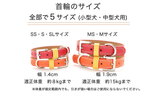 迷子札付き犬首輪　本革製　ネームタグ　日本製　ペット用品 ／ 犬用 首輪 迷子札 セット ペットグッズ ペット用品 ぶらぶらしない なくならない 愛犬 名入れ オーダー品 おしゃれ 可愛い プレゼント 贈り物 てるべる 埼玉県 No.026