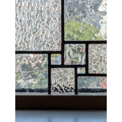 ステンドグラスのセミオーダーパネル(四角・クリアー)【1679708】