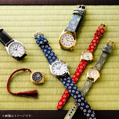 【和心】和素材を取り入れた個性ある日本製提げ時計　WA-003L-A【1133085】