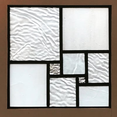 ステンドグラスのセミオーダーパネル(四角・ホワイト)【1680272】