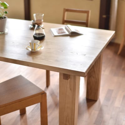 【開梱設置】ダイニングテーブル(GT-01)　クリ　サイズオーダー　木製　無垢【配送不可地域：離島・沖縄県】【1585048】