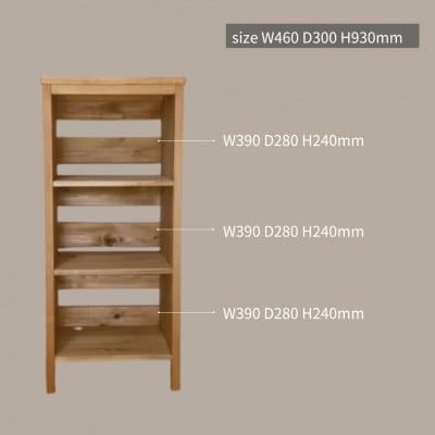 木製　オープンラック　シェルフ　3段　ha22【1664102】