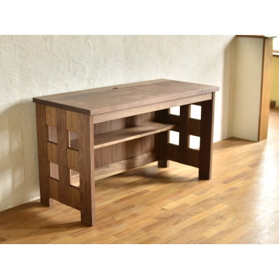 【開梱設置】ワークデスク(type-B:WALL REG)　サイズオーダー　無垢　木製【配送不可地域：離島・沖縄県】【1585045】