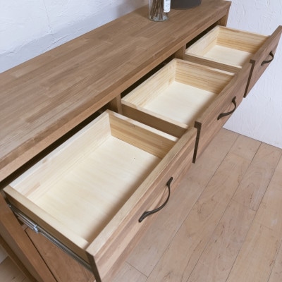 【完成品お届け】反り止め付きで安心 W120 リビングボード 収納 キャビネットna276【配送不可地域：離島・沖縄県】【1681031】