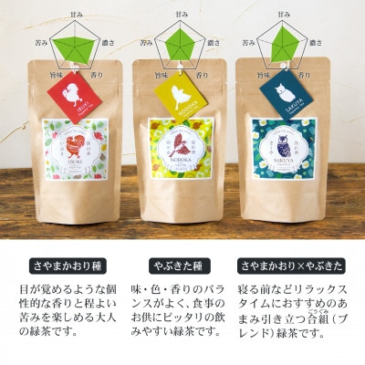 狭山茶リーフセット　ひるい(上級煎茶3種セット)【1450648】