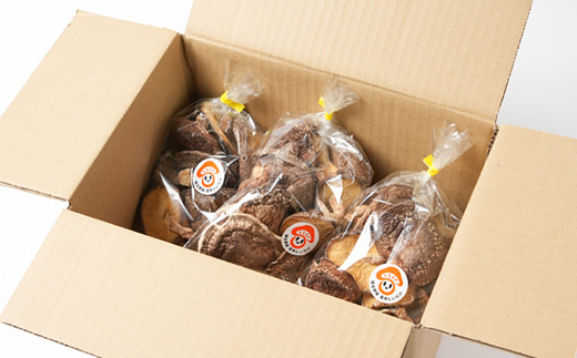 【訳あり】貫井園の原木干し椎茸　約90g×3パック　大きさ不揃い【1335498】