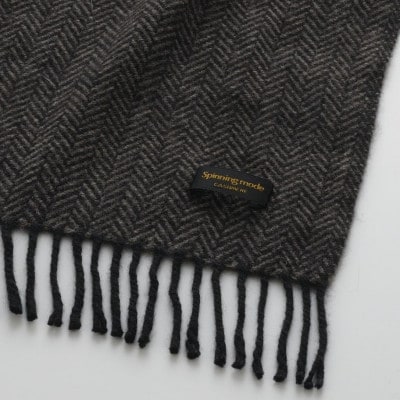 武州織技 カシミヤマフラー【BR】【1520415】