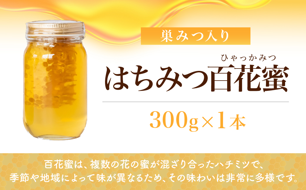 北本産 巣みつ入り 百花はちみつ セット 300g×2瓶 根津ぶんぶーん農園 | はちみつ 蜂蜜 ハチミツ HONEY ハニー 百花 トースト 国産 ホットケーキ パンケーキ 健康 朝食 プレゼント 高級 贈答 贈り物 埼玉県 北本市