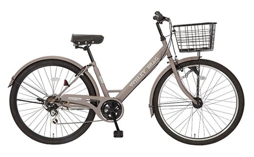 【サイモト自転車】ウィズリーヴァーグ 276 シティ 27型 6段変速 ウォームグレー - 6段ギア 27.5インチ 埼玉県 幸手市【完全組立】