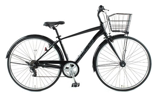 【サイモト自転車】ストリングス 267 アルミクロス 26型 7段変速 ストリートブラック - 7段ギア 26インチ クロスバイク アルミフレーム 埼玉県 幸手市【完全組立】