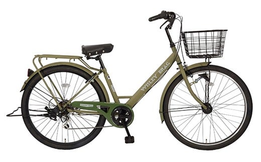 【サイモト自転車】ウィズリーヴァーグ 27.5-6 軽快車 27型 6段変速 マットカーキ - 6段ギア 27.5インチ 埼玉県 幸手市【完全組立】