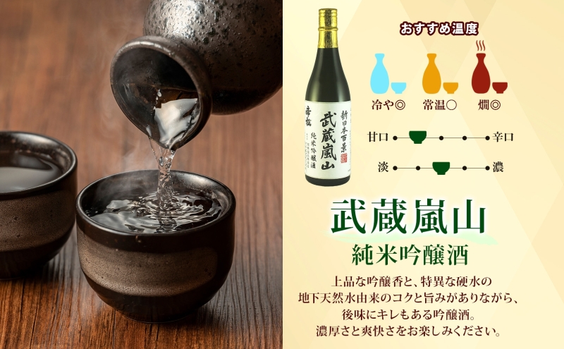 嵐山町 地酒 3本セット 純米吟醸武蔵嵐山 本醸造嵐山渓谷 辛口嵐山 720ml 酒 日本酒 晩酌 吟醸香 爽快 キレ 辛口 地酒 旨み コク 日本酒 飲み比べ 吟醸酒 純米 吟醸 本醸造 すっきり 銘酒 関根国太郎商店