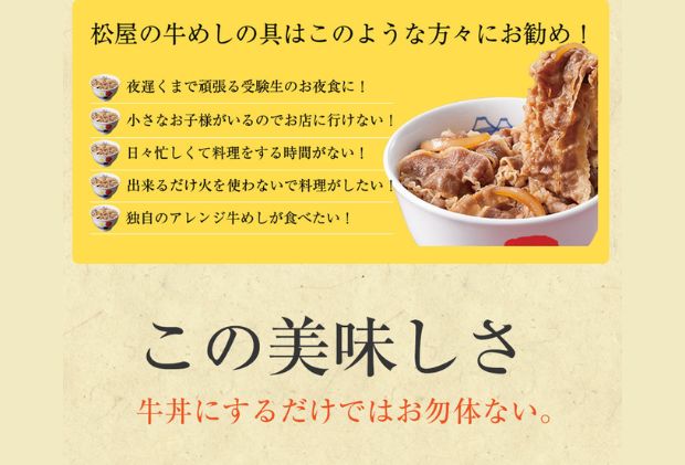 牛丼 松屋 牛めしの具 10個 冷凍 セット