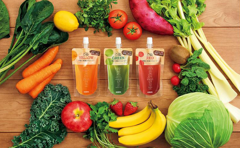キリン The RED 115g パウチ 30個入 野菜 果実 ブレンド スムージー 手軽 おいしい さわやか 酸味 甘み