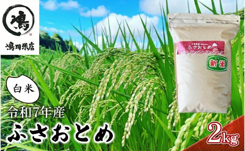 米 令和7年 ふさおとめ 2kg  千葉産 白米　【 お米 こめ コメ おこめ 】