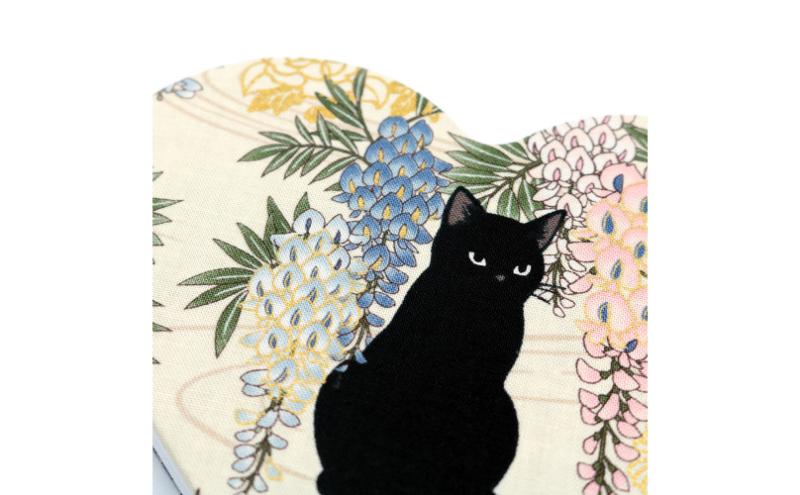 オリジナルハート型御朱印帳／奉書和紙蛇腹式24面×2（表裏48面）／11山（表裏22山）