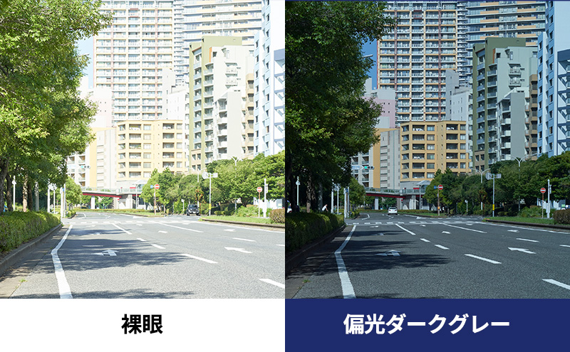 跳ね上げ式/「偏光」前掛けサングラス　天地深めの一般フレーム用　スタンダードタイプ　「BV-21」　レンズカラー：(3)偏光ダークグレー