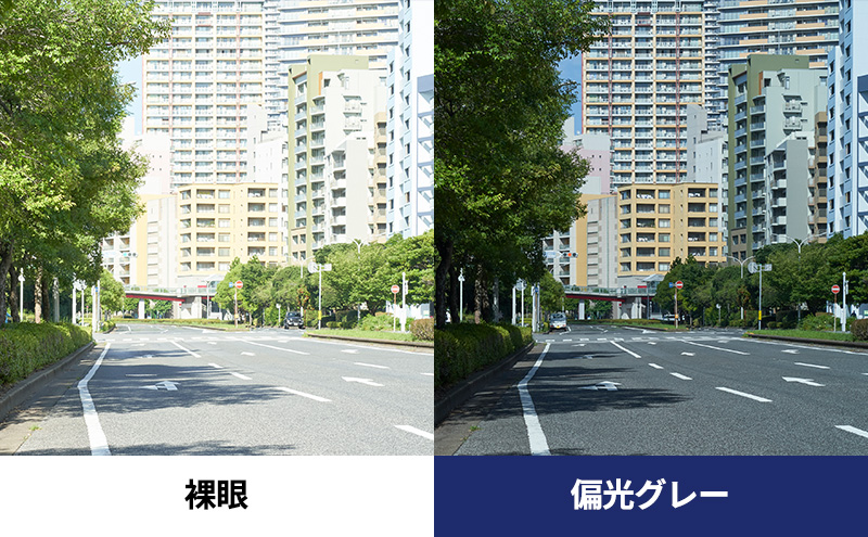 跳ね上げ式/「偏光」前掛けサングラス　スッキリとシャープな印象のスクエアタイプ　「BV-28」　レンズカラー：(1)偏光グレー