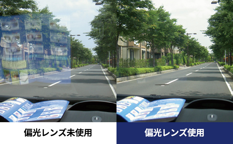 跳ね上げ式/「偏光」前掛けサングラス　スッキリとシャープな印象のスクエアタイプ　「BV-28」　レンズカラー：(4)偏光ダークブラウン