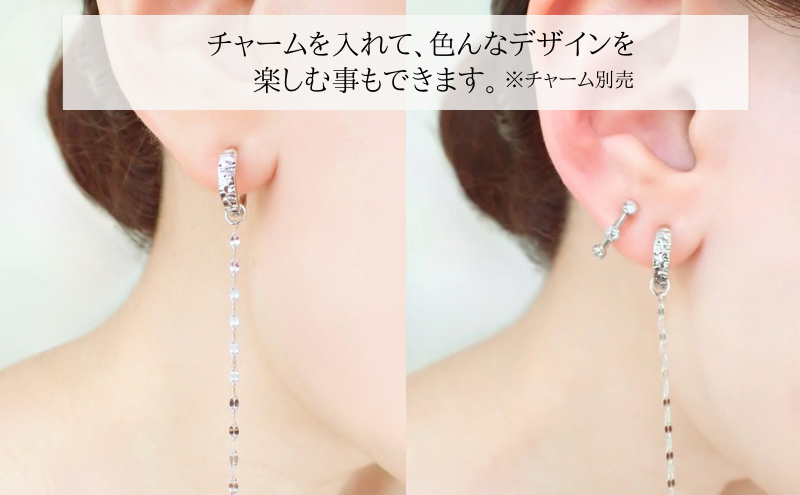 Degodd デゴッド　落ちないイヤリング　テクスチャ—　SV　ノンホールピアス　イヤリング　ニッケルフリー　アクセサリー