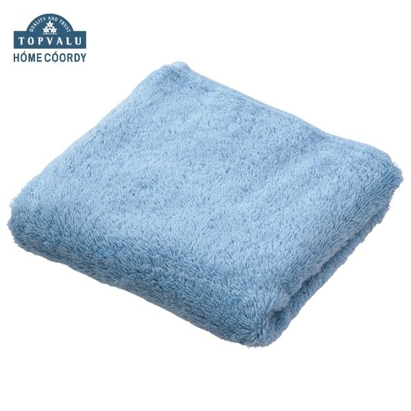 ホームコーディ 肌ざわりが選べるカラータオル フェイスタオル しっかり ブルー×3