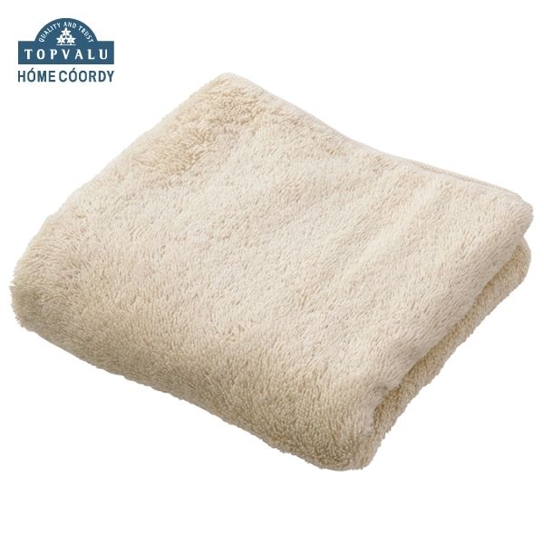 ホームコーディ 肌ざわりが選べるカラータオル フェイスタオル しっかり ベージュ×3